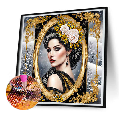 Noble Lady - Special Shaped Drill Diamond Painting 30*30CM