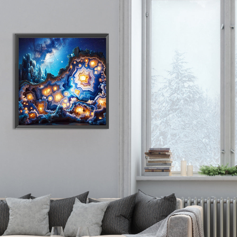 Cosmic Galaxy Cave - Full Round Drill Diamond Painting 30*30CM