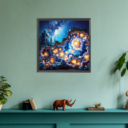 Cosmic Galaxy Cave - Full Round Drill Diamond Painting 30*30CM