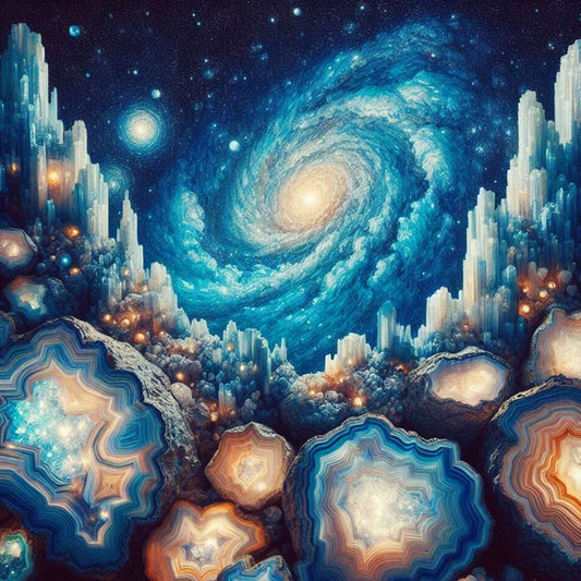 Universe Galaxy Nebula - Full Round Drill Diamond Painting 30*30CM