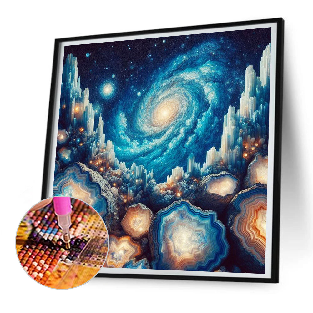 Universe Galaxy Nebula - Full Round Drill Diamond Painting 30*30CM