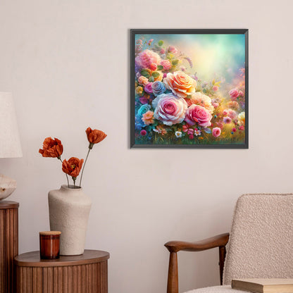 Roses - Full Round Drill Diamond Painting 30*30CM