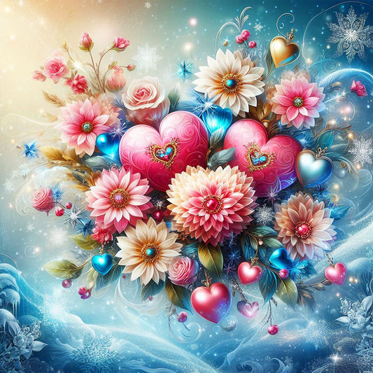 Bouquet - Full Round Drill Diamond Painting 30*30CM