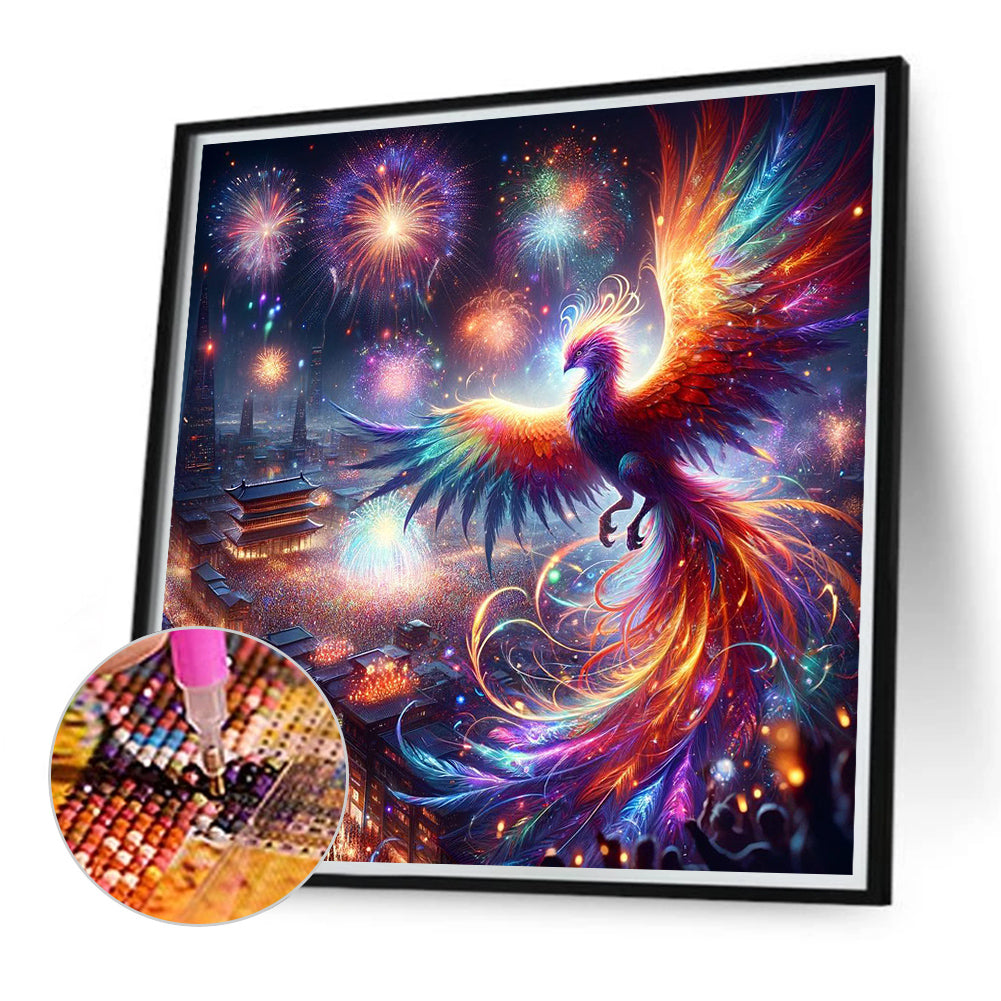 Phoenix And Prosperity - Full Round Drill Diamond Painting 40*40CM