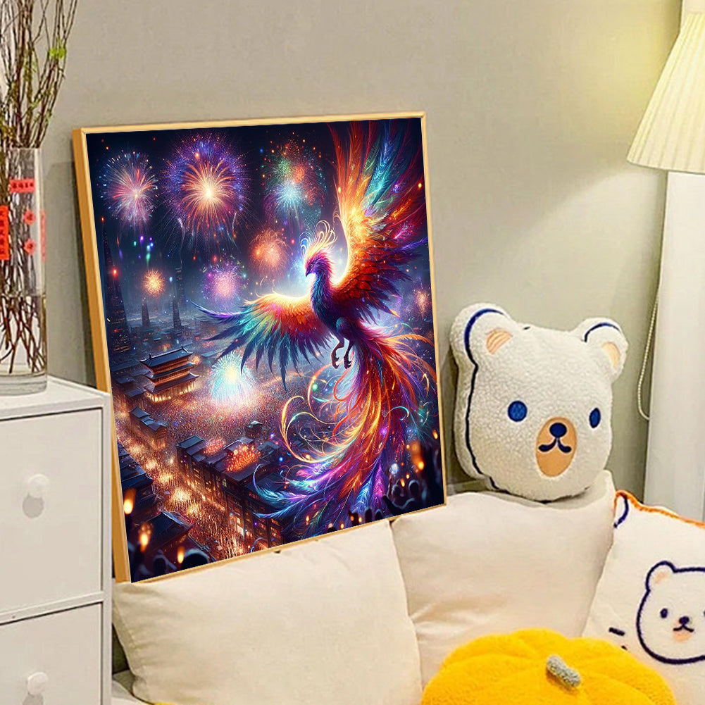Phoenix And Prosperity - Full Round Drill Diamond Painting 40*40CM