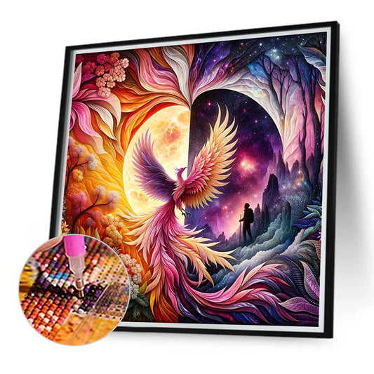 Phoenix Of Two Realms - Full Round Drill Diamond Painting 40*40CM
