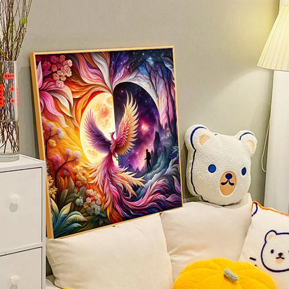 Phoenix Of Two Realms - Full Round Drill Diamond Painting 40*40CM