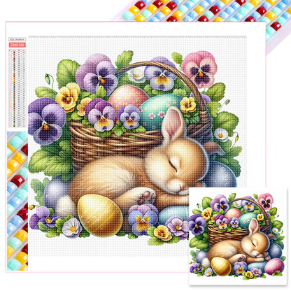 Easter Bunny - Full Square Drill Diamond Painting 30*30CM