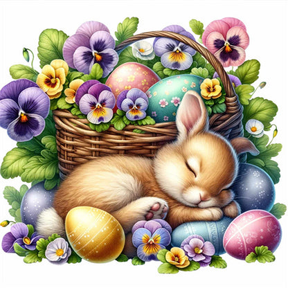 Easter Bunny - Full Square Drill Diamond Painting 30*30CM