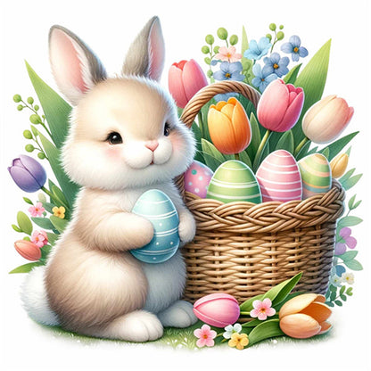 Easter Bunny - Full Square Drill Diamond Painting 30*30CM