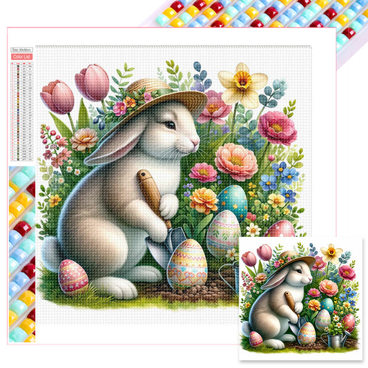 Easter Bunny - Full Square Drill Diamond Painting 30*30CM