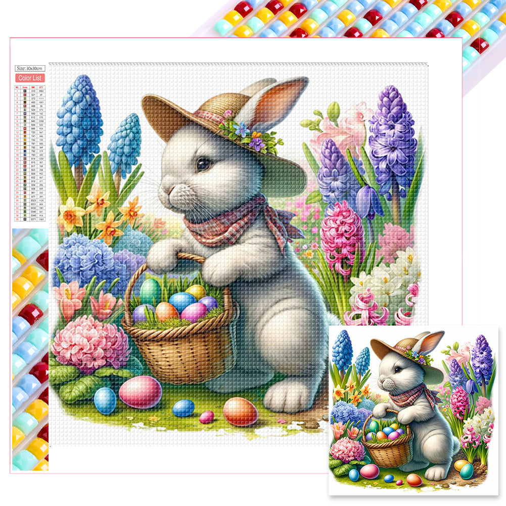 Easter Bunny - Full Square Drill Diamond Painting 30*30CM