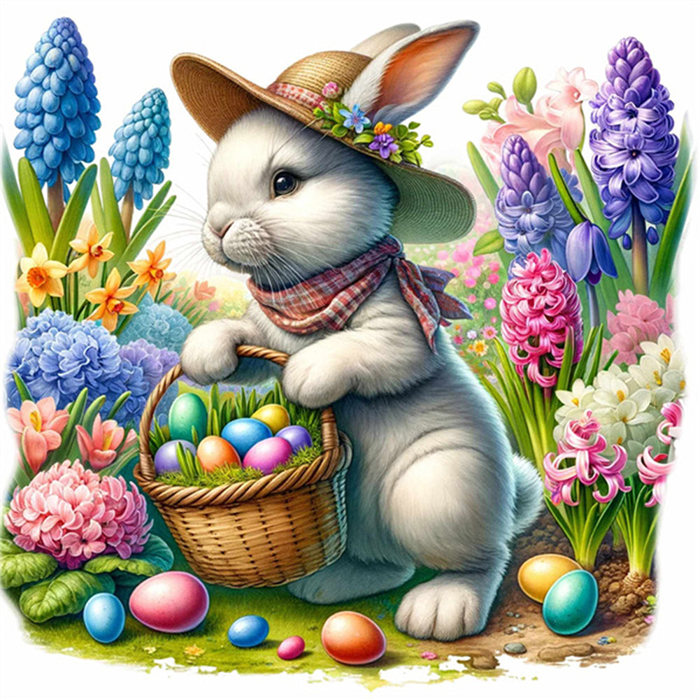 Easter Bunny - Full Square Drill Diamond Painting 30*30CM