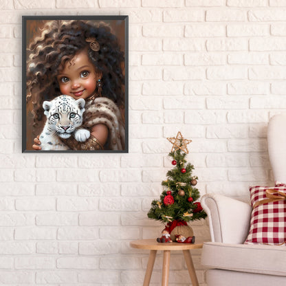 Sweet Girl - Full Round Drill Diamond Painting 30*40CM