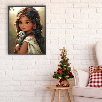 Sweet Girl - Full Round Drill Diamond Painting 30*40CM