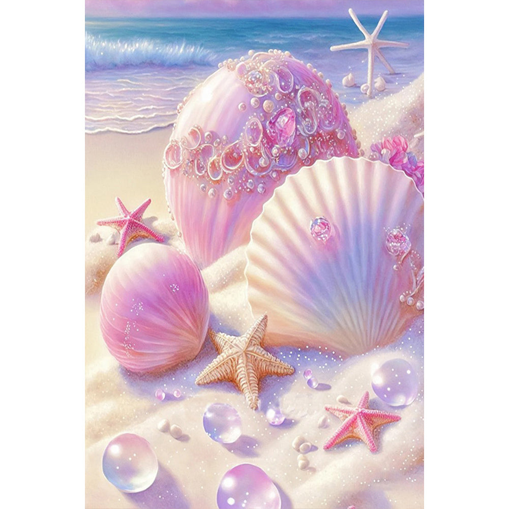 Beach Shells - Full Square Drill Diamond Painting 20*30CM