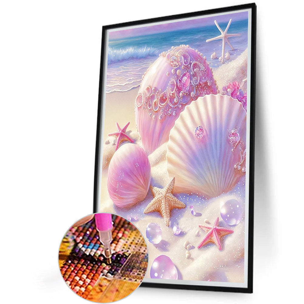 Beach Shells - Full Square Drill Diamond Painting 20*30CM