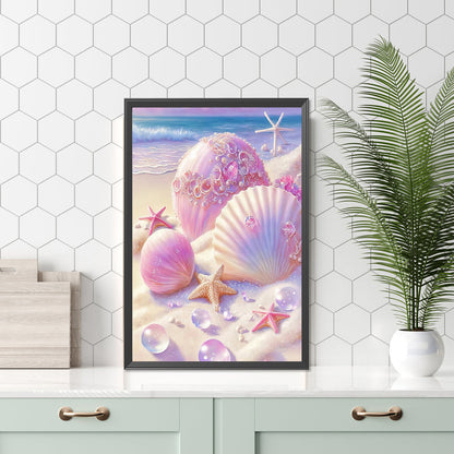 Beach Shells - Full Square Drill Diamond Painting 20*30CM