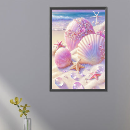 Beach Shells - Full Square Drill Diamond Painting 20*30CM