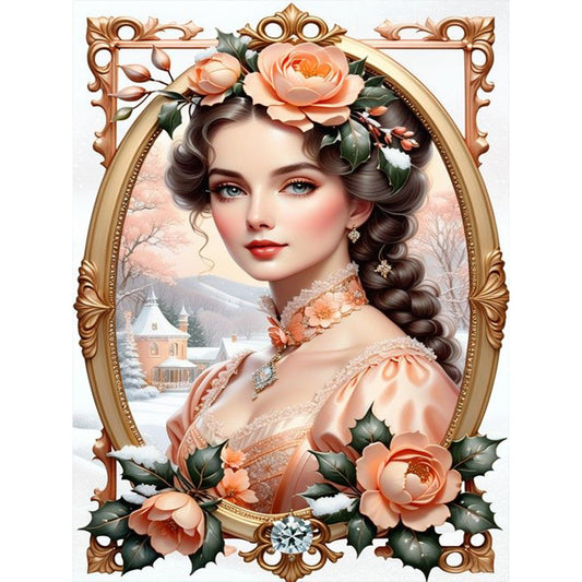 Noble Lady - Full Round Drill Diamond Painting 30*40CM