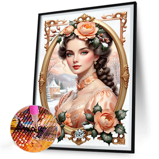 Noble Lady - Full Round Drill Diamond Painting 30*40CM