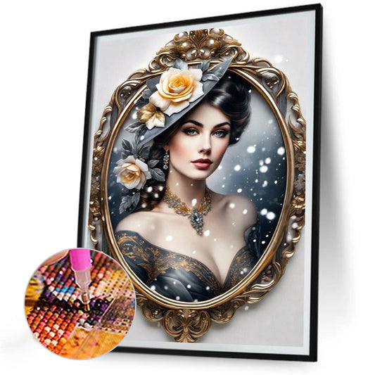 Noble Lady - Full Round Drill Diamond Painting 30*40CM