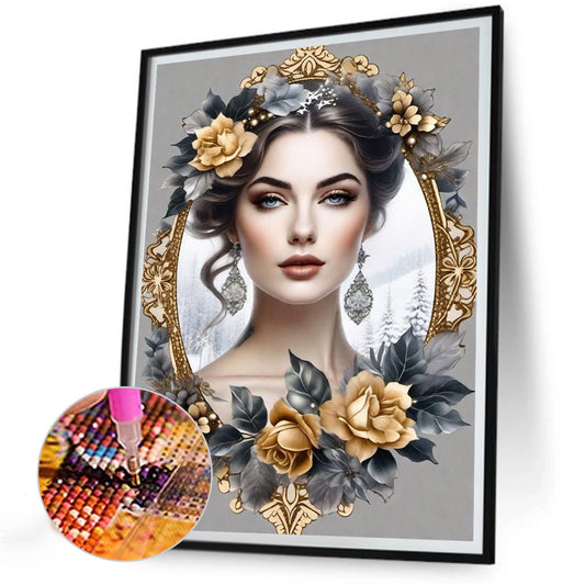 Noble Lady - Full Round Drill Diamond Painting 30*40CM