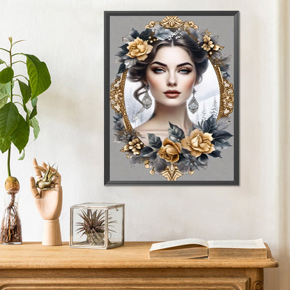 Noble Lady - Full Round Drill Diamond Painting 30*40CM