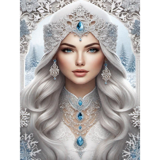 Noble Lady - Full Round Drill Diamond Painting 30*40CM