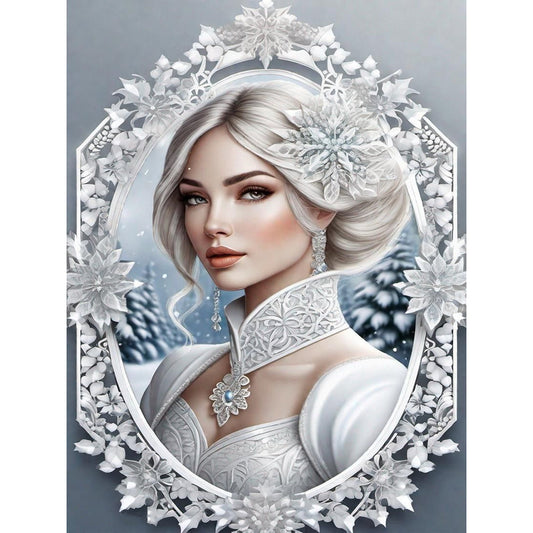 Noble Lady - Full Round Drill Diamond Painting 30*40CM