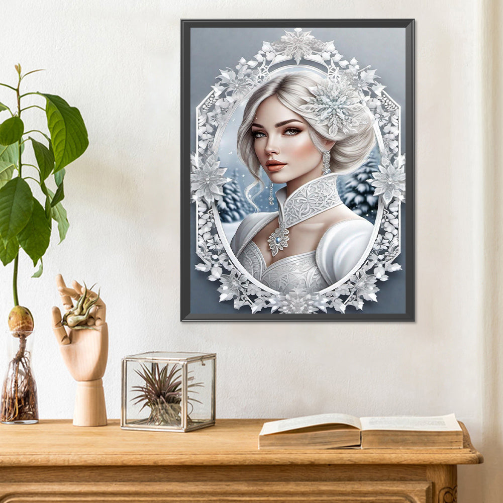 Noble Lady - Full Round Drill Diamond Painting 30*40CM