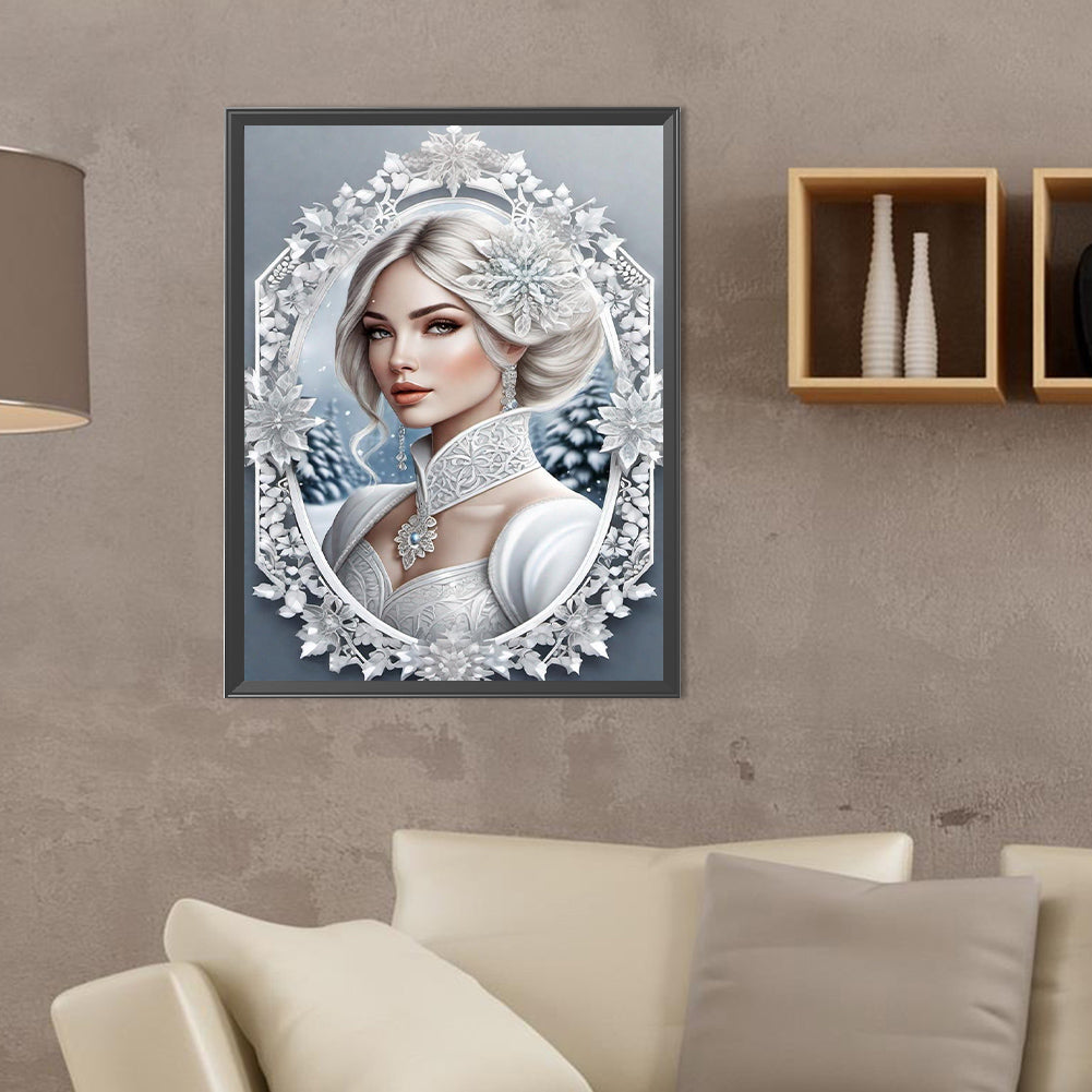 Noble Lady - Full Round Drill Diamond Painting 30*40CM