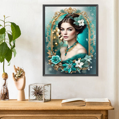 Noble Lady - Full Round Drill Diamond Painting 30*40CM