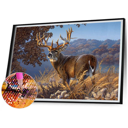 Reindeer - Full Square Drill Diamond Painting 70*50CM