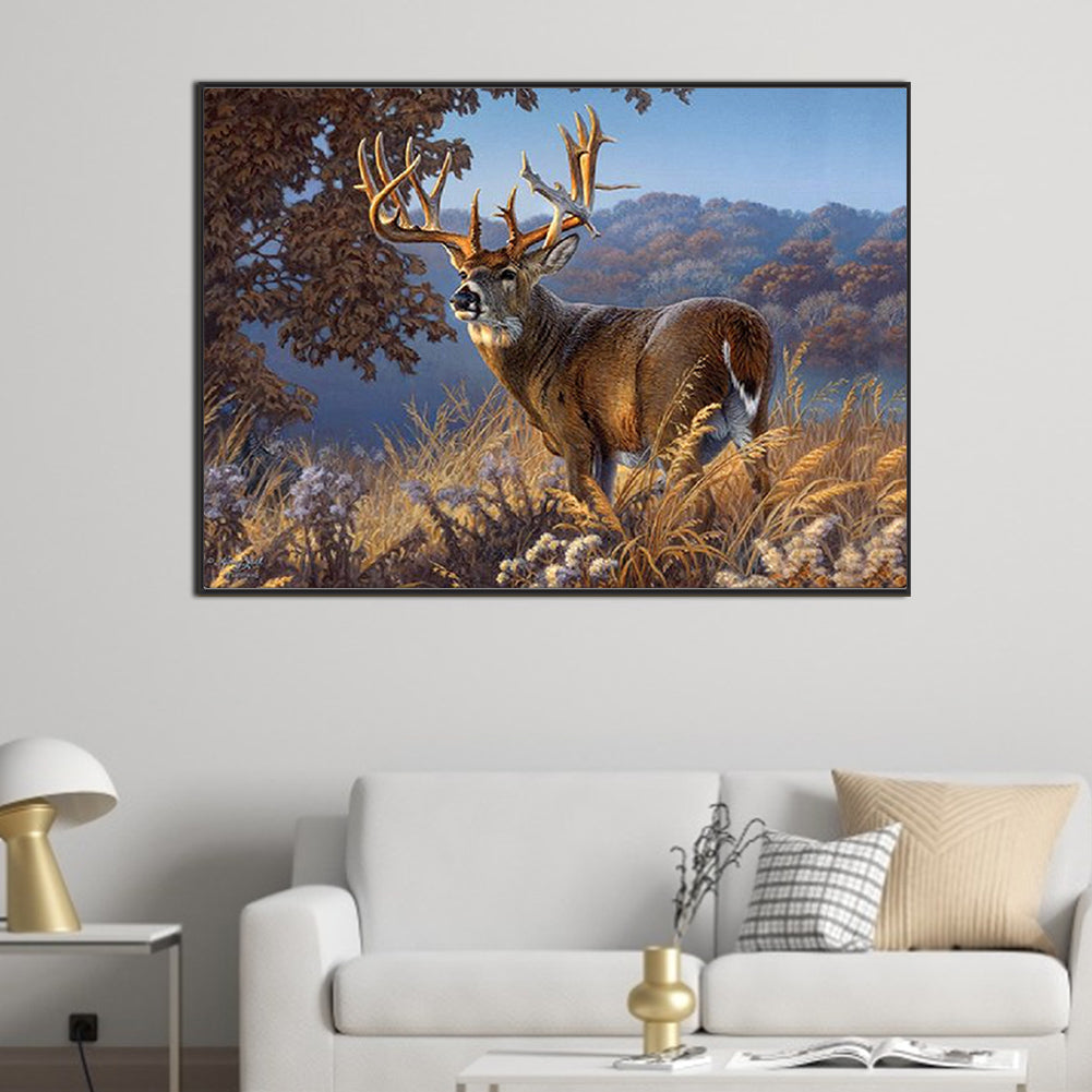 Reindeer - Full Square Drill Diamond Painting 70*50CM