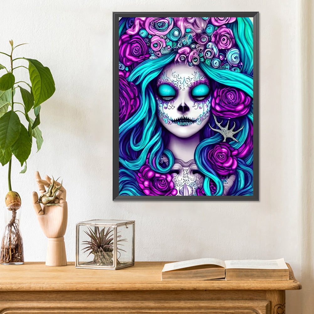 Undead Lady - Full Round Drill Diamond Painting 30*40CM