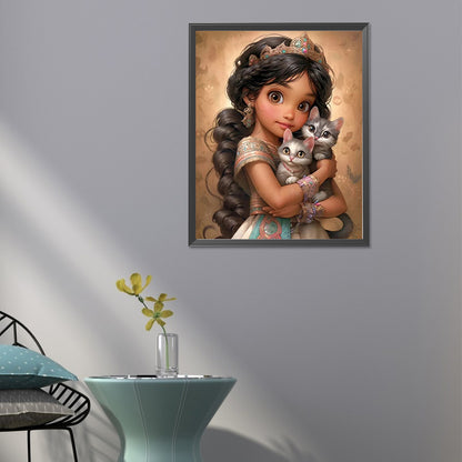 Sweet Girl - Full Round Drill Diamond Painting 40*50CM