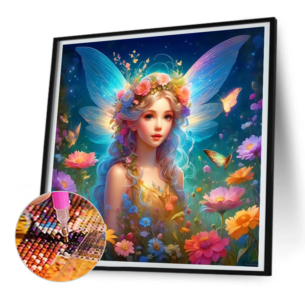 Elf Girl - Full Round Drill Diamond Painting 30*30CM