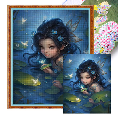 Butterfly Fairy Girl - 11CT Stamped Cross Stitch 50*60CM