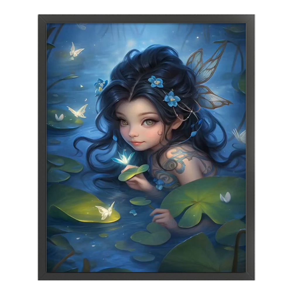 Butterfly Fairy Girl - 11CT Stamped Cross Stitch 50*60CM