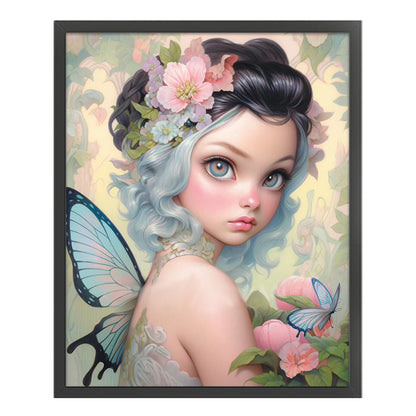 Butterfly Fairy Girl - 11CT Stamped Cross Stitch 50*60CM