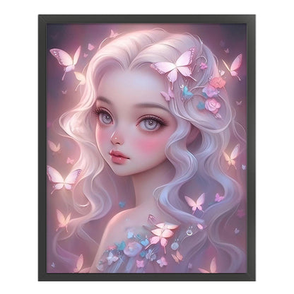 Butterfly Fairy Girl - 11CT Stamped Cross Stitch 50*60CM