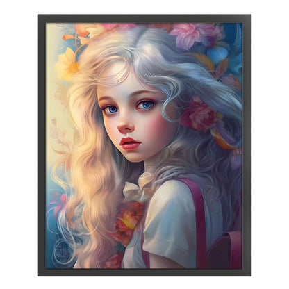Girl - 11CT Stamped Cross Stitch 50*60CM