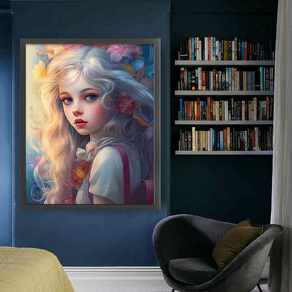 Girl - 11CT Stamped Cross Stitch 50*60CM