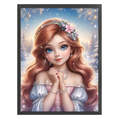 Winter Girl - 11CT Stamped Cross Stitch 50*65CM