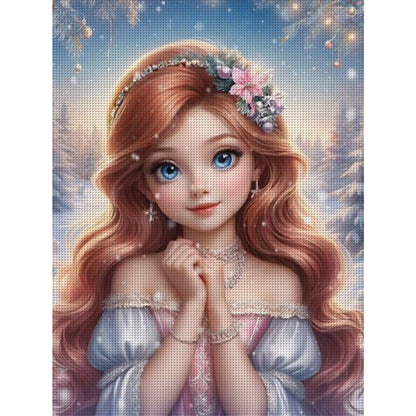 Winter Girl - 11CT Stamped Cross Stitch 50*65CM