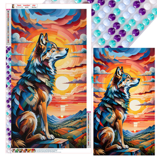 Wolf - Full Round Drill Diamond Painting 40*70CM