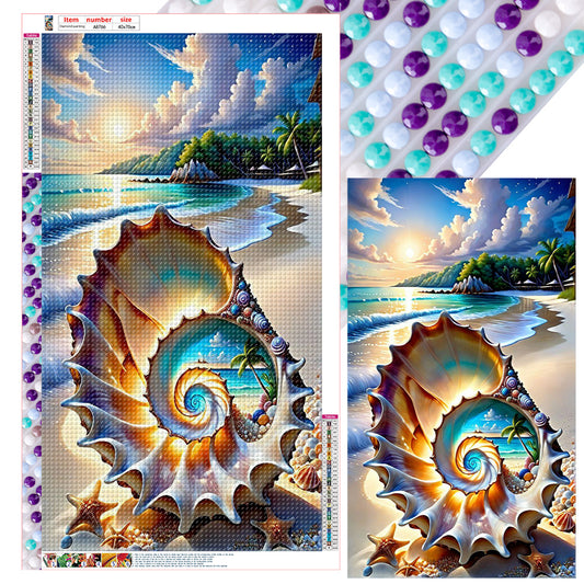 Fantasy Shell - Full Round Drill Diamond Painting 40*70CM