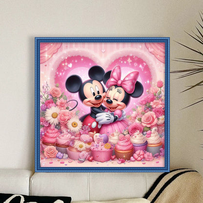 Mickey And Minnie - 11CT Stamped Cross Stitch 40*40CM