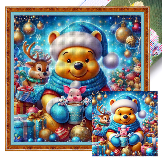 Winnie The Pooh - 11CT Stamped Cross Stitch 40*40CM